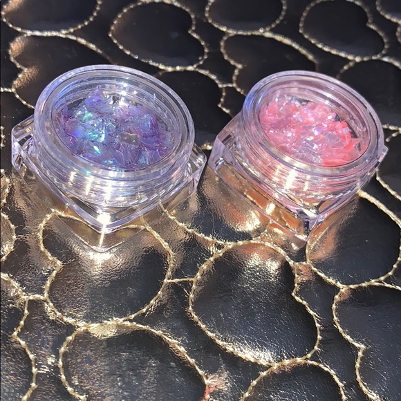 Purple & Pink Iridescent Flakes for nail art - Picture 2 of 2